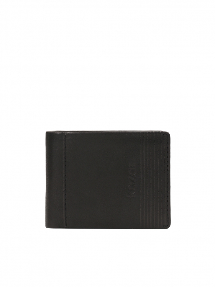 Classic black leather men's wallet