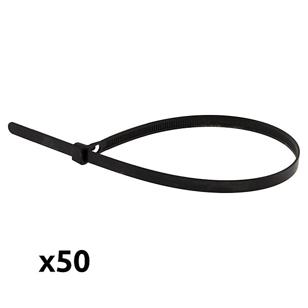 50 colliers réutilisables 7,6x 370mm Zenitech