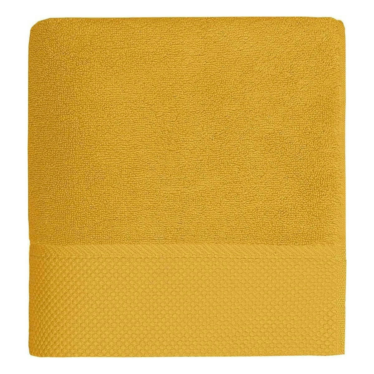 SENSOFT - Maxi drap de bain  zéro twist 560gr/m²  safran 100x150 cm