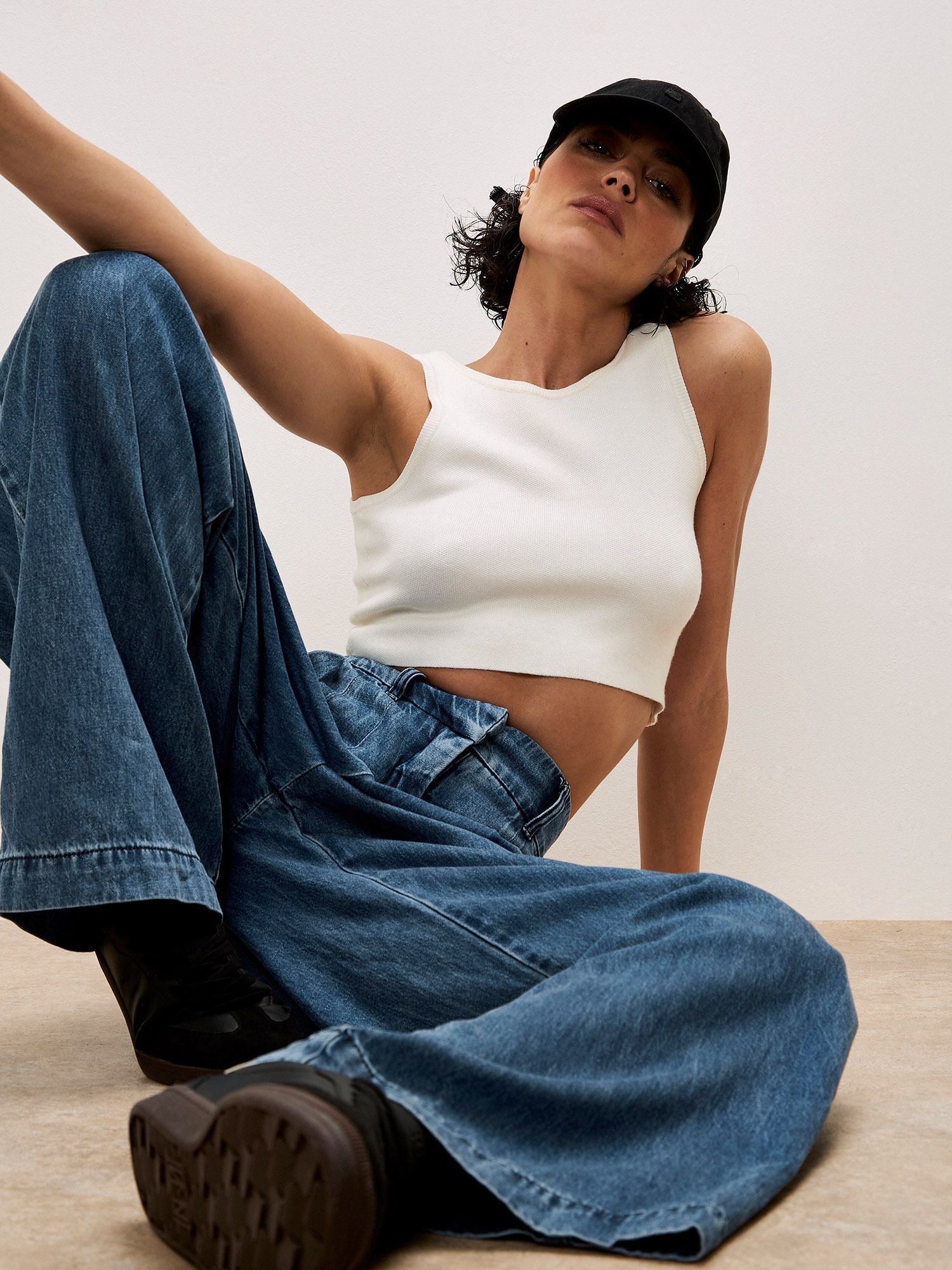 Apricot Gabi Wide Leg Jeans