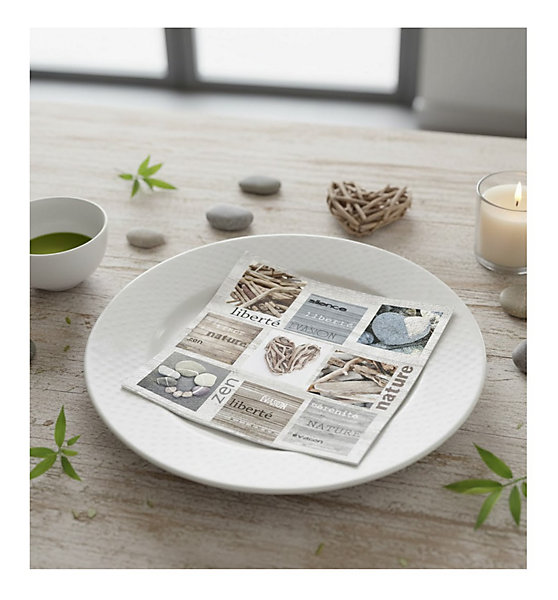 Lot de 20 serviettes papier Liberte