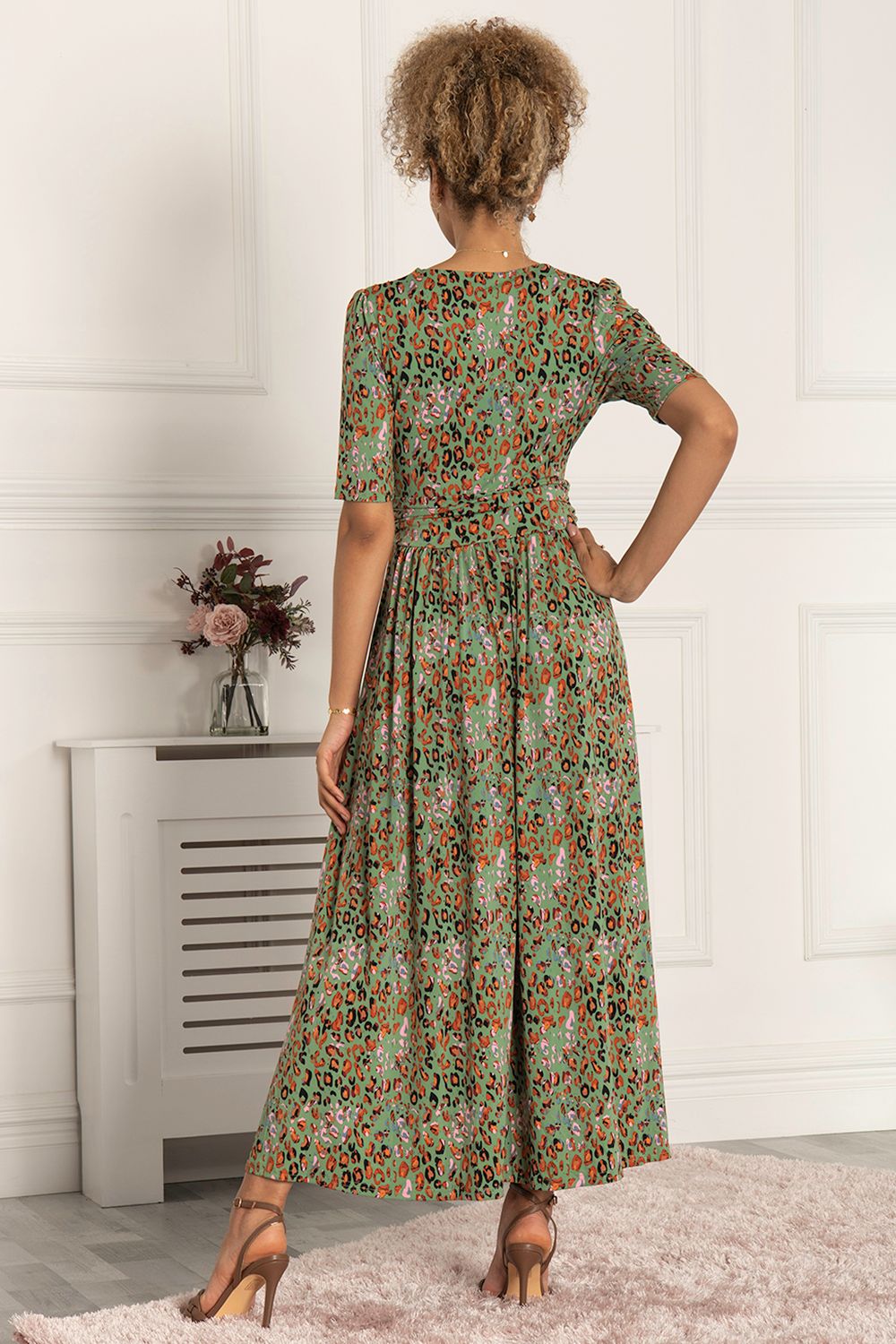 Jolie Moi Saniya Print Jersey Maxi Dress