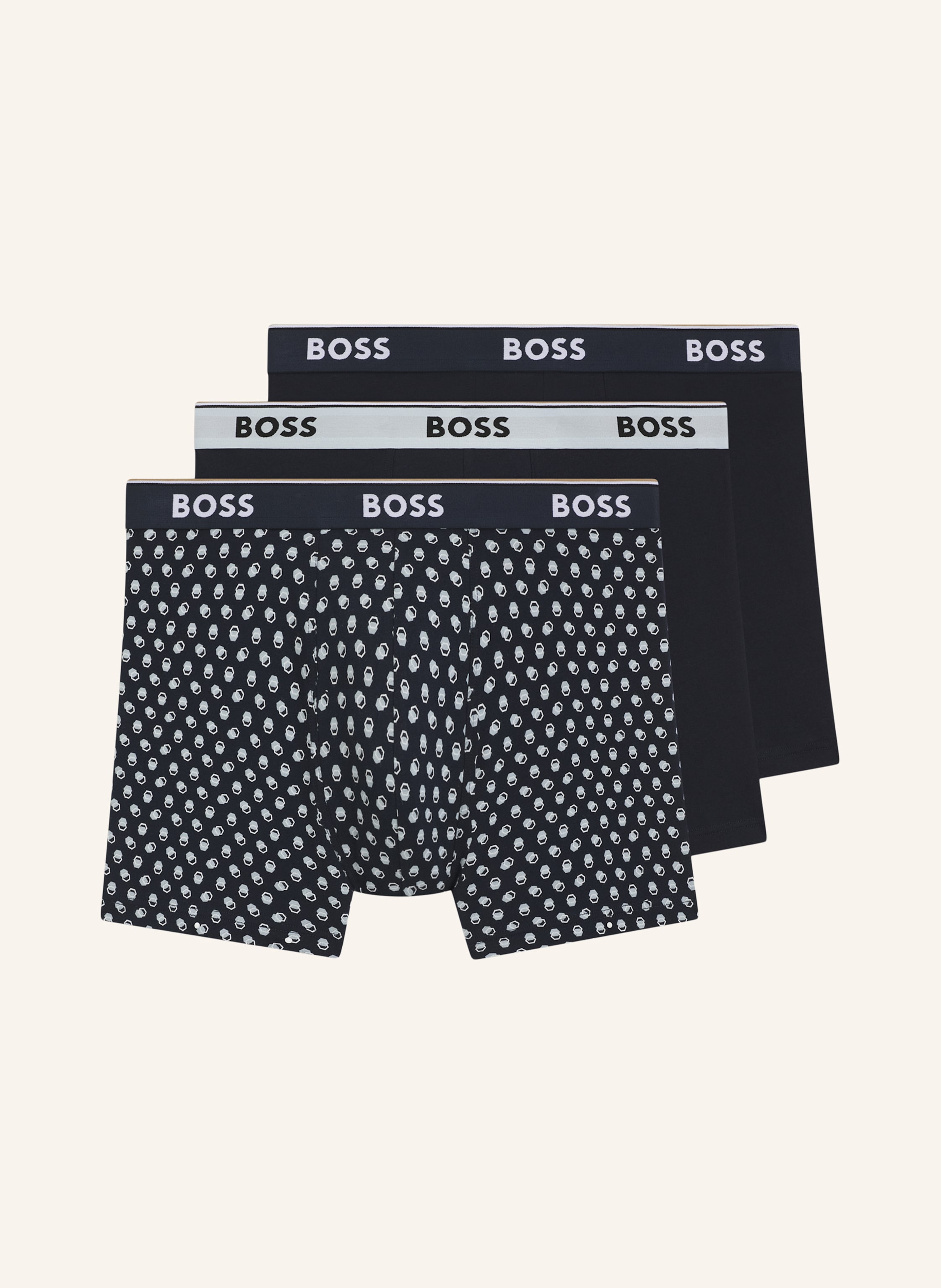 BOSS 3Er-Pack Boxershorts BOXERBR 3P POWER DES