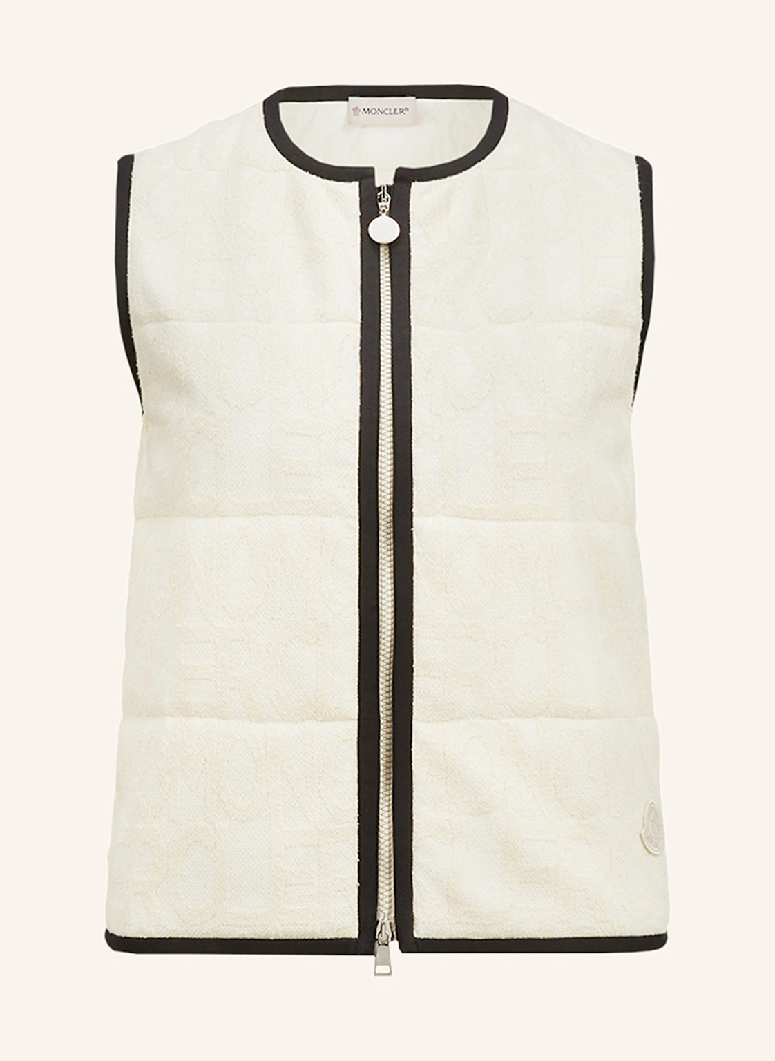 MONCLER Steppweste aus Frottee