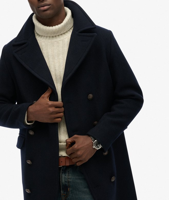 The Merchant Store - Wool Blend Long Coat