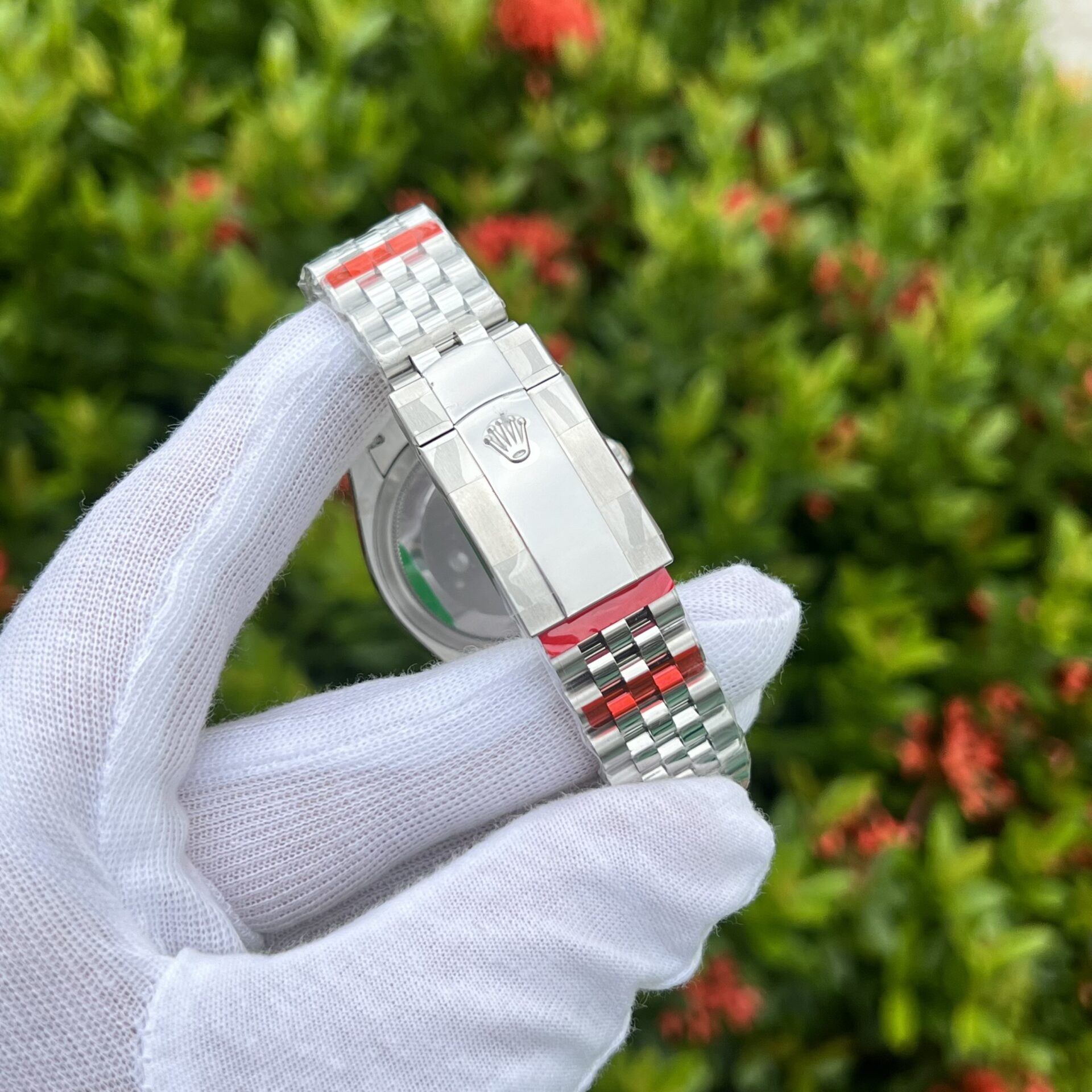 Rolex Datejust 316L Steel Blue Dial CZ Diamonds 36mm Jub Replica