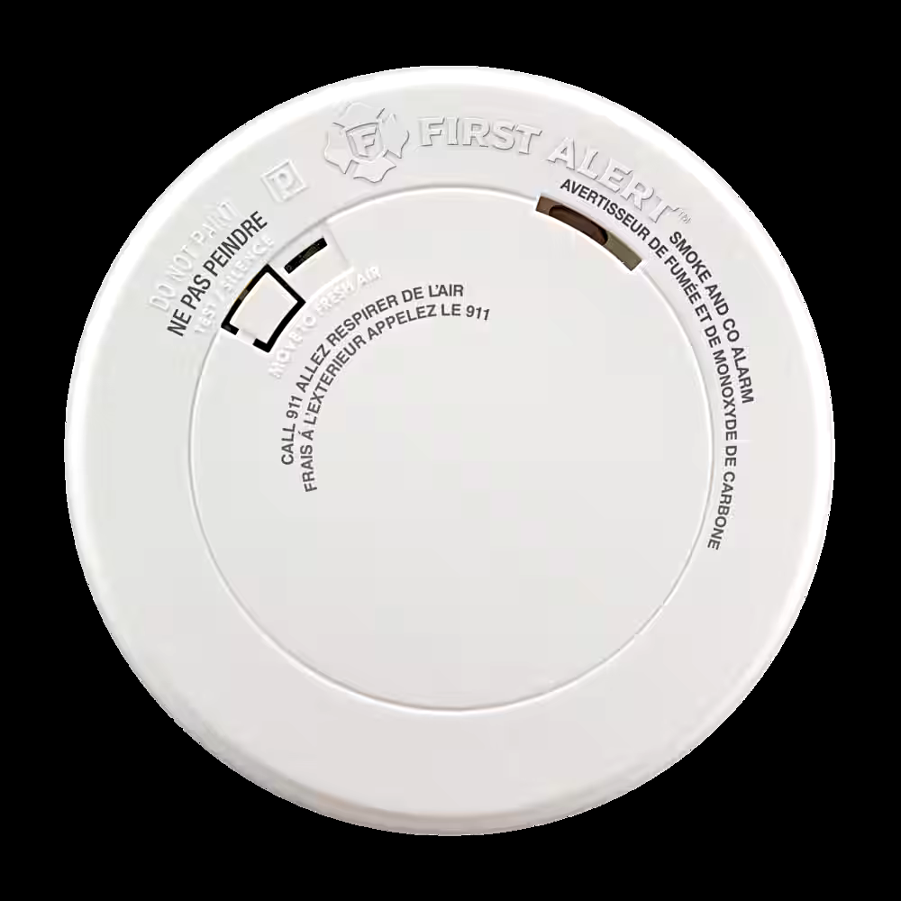 First Alert Slim Design Photoelectric Battery-Operated Smoke and Carbon Monoxide (CO) Alarm