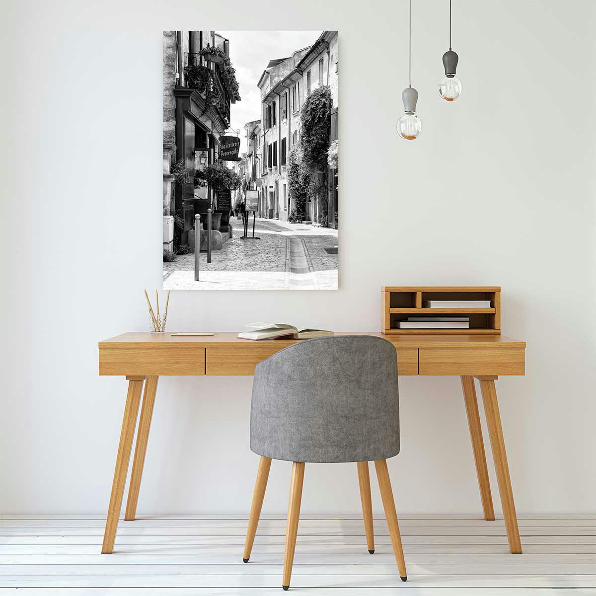 - Tableau moderne rue du sud imprimé sur toile 80x120cm