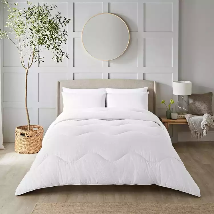 Night Lark Seersucker Coverless 10.5 Tog Duvet Set - Single