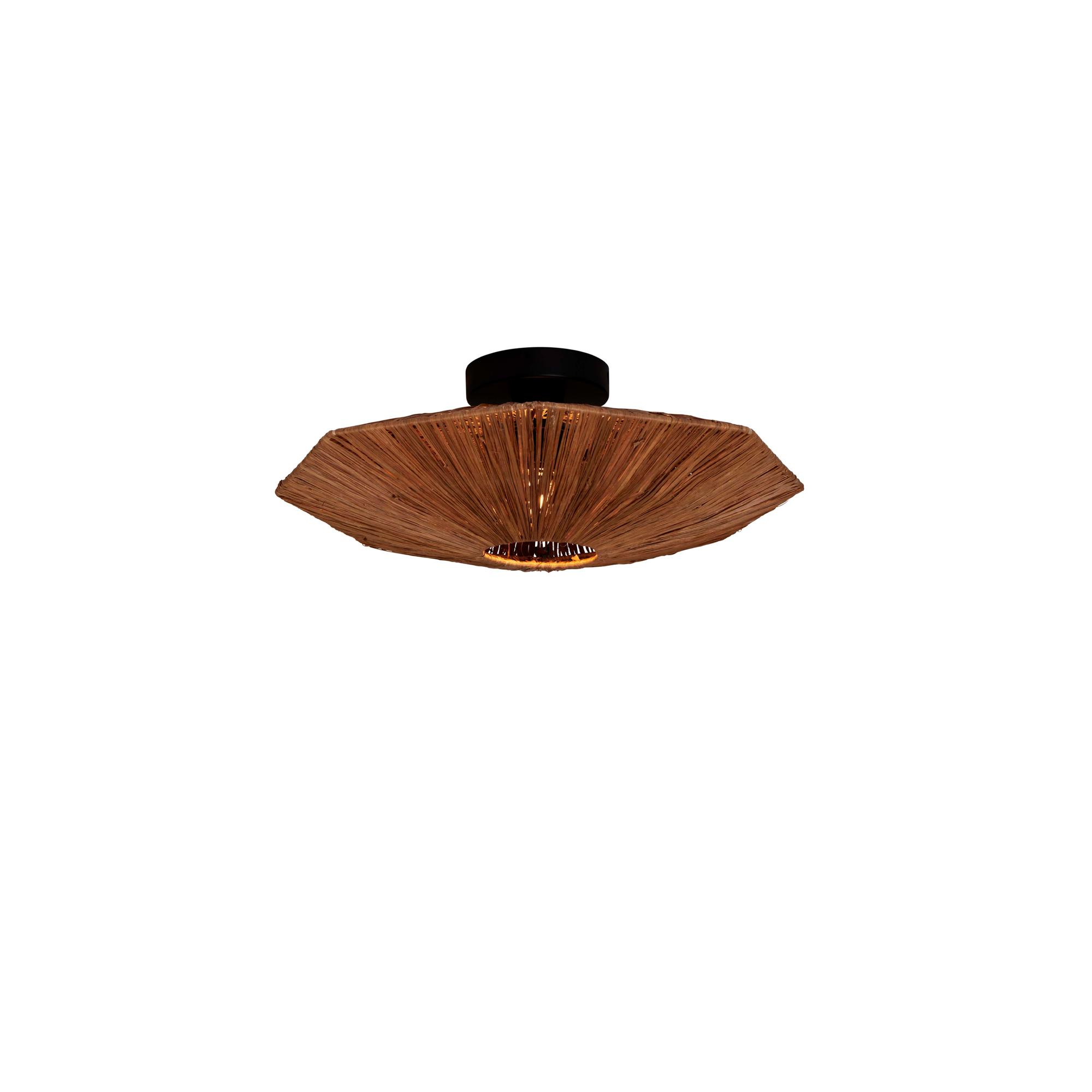 GOOD&MOJO plafonniere Panama - bruin - Ø45cm