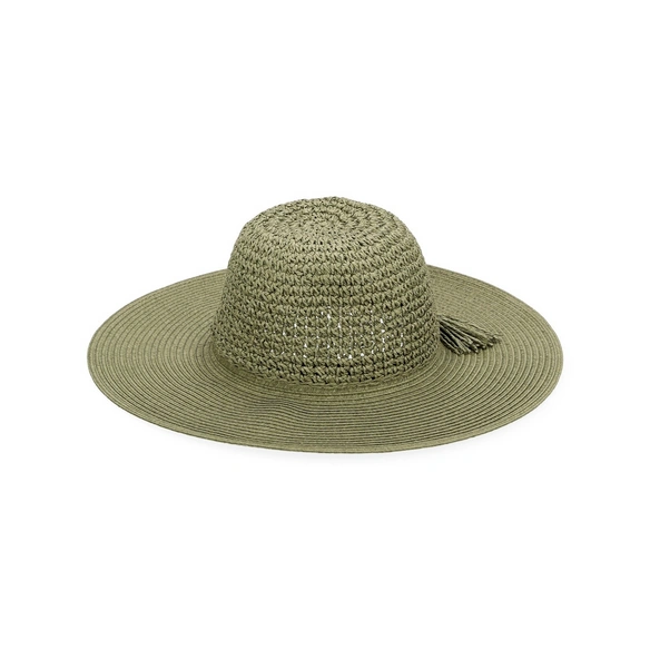 Hut »Violette«, khaki mit khaki farbendem Band