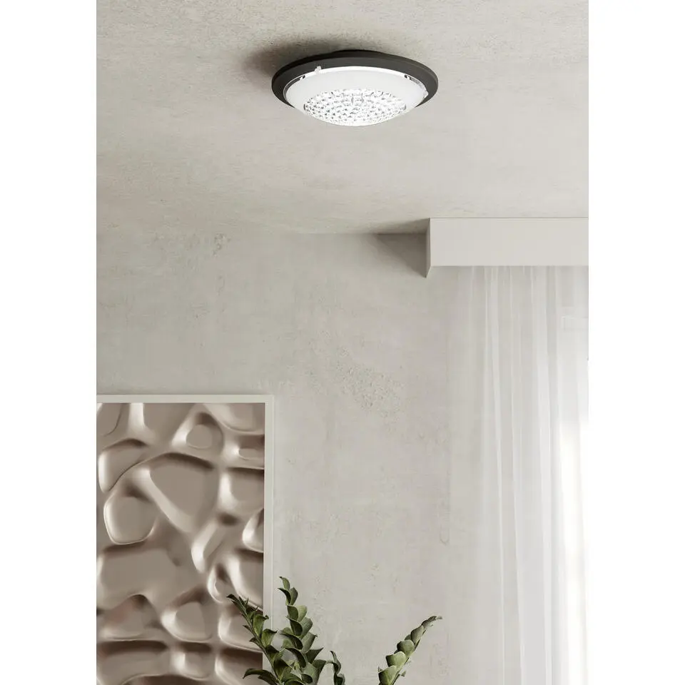 EGLO Acolla 1 Plafonni&egrave;re - LED - 29 cm - Zwart