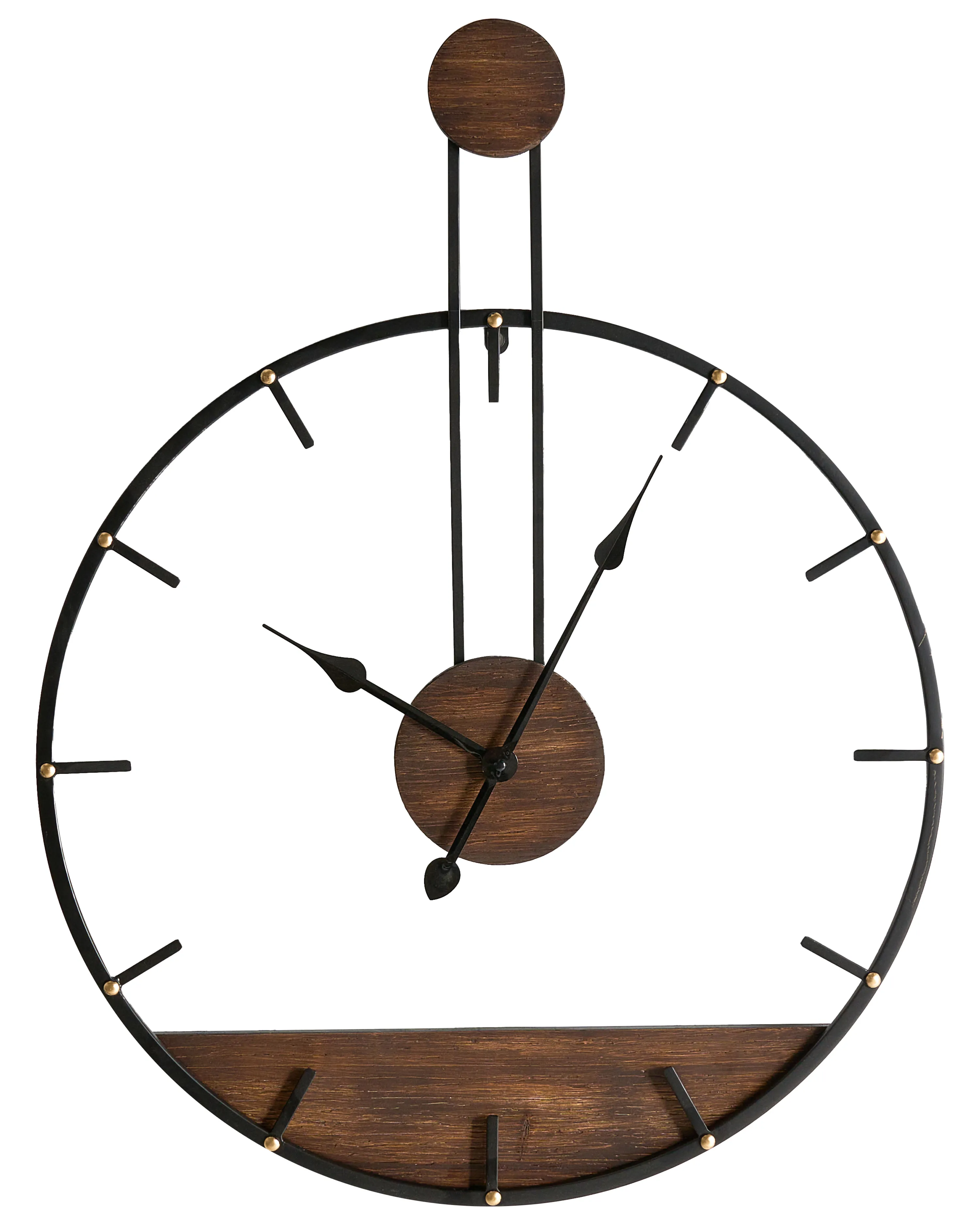 Wall Clock TAUGON 60 cm Metal Black