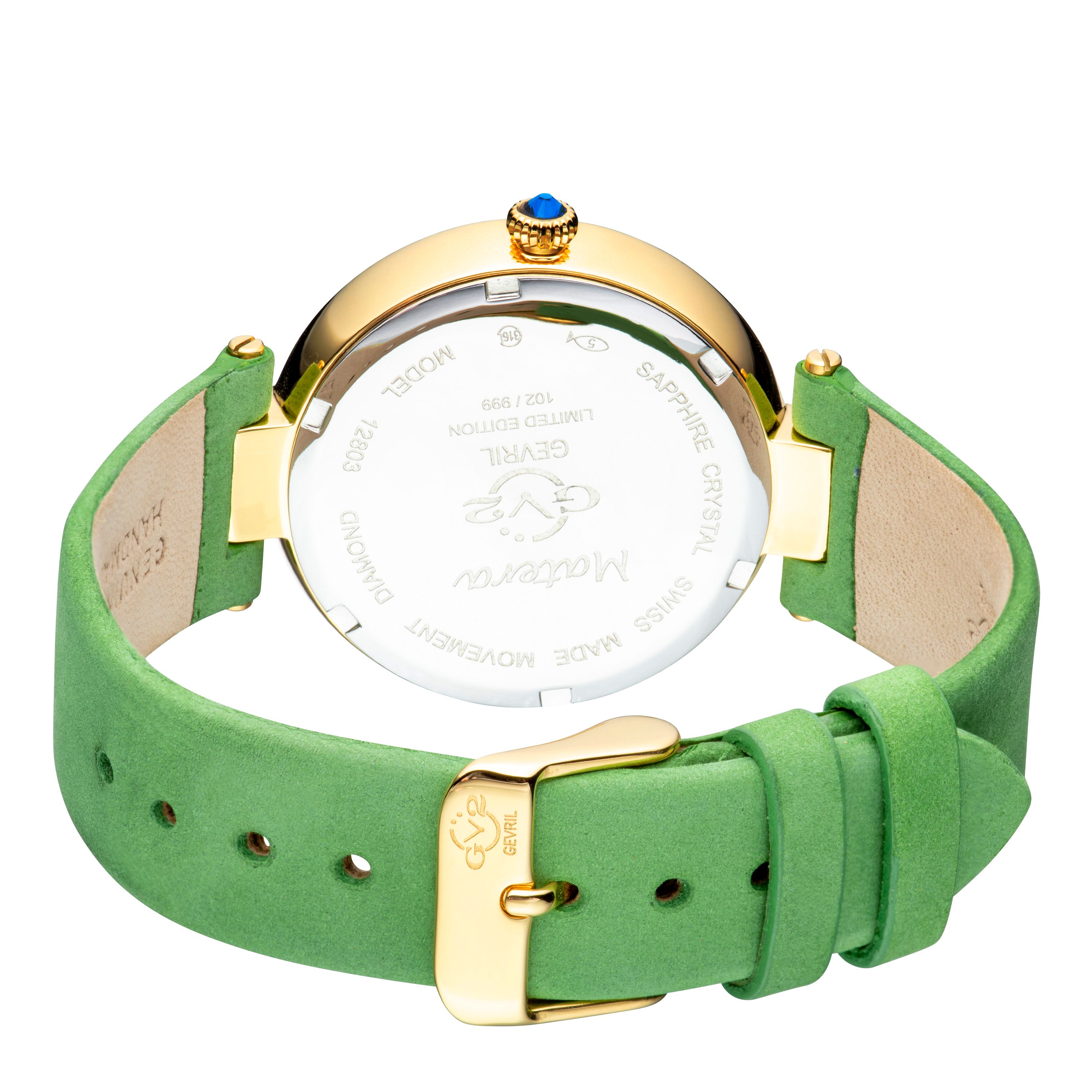 GV2 Matera 12803 Diamond Swiss Quartz Watch