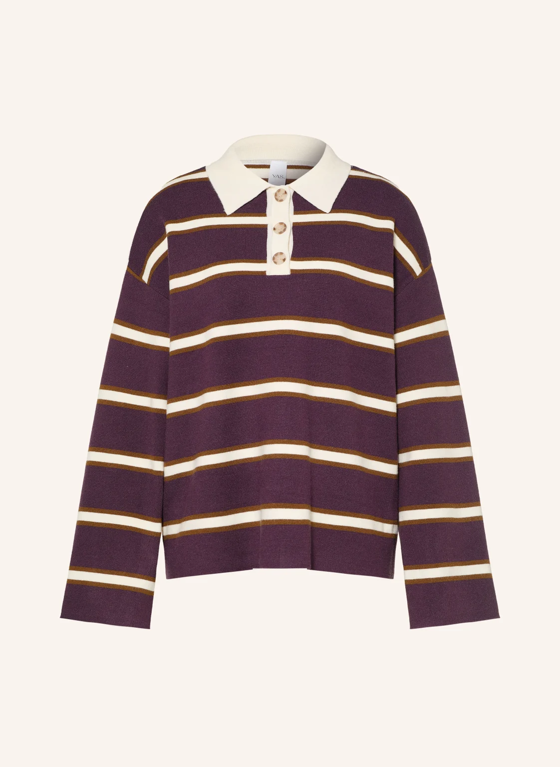 Y.A.S. Strick-Poloshirt