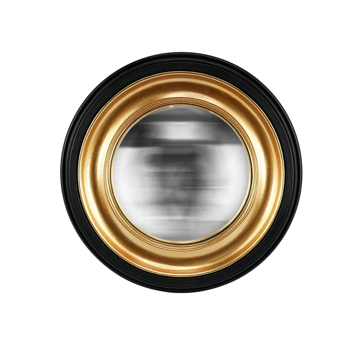 - Miroir convexe doré 29,2cm