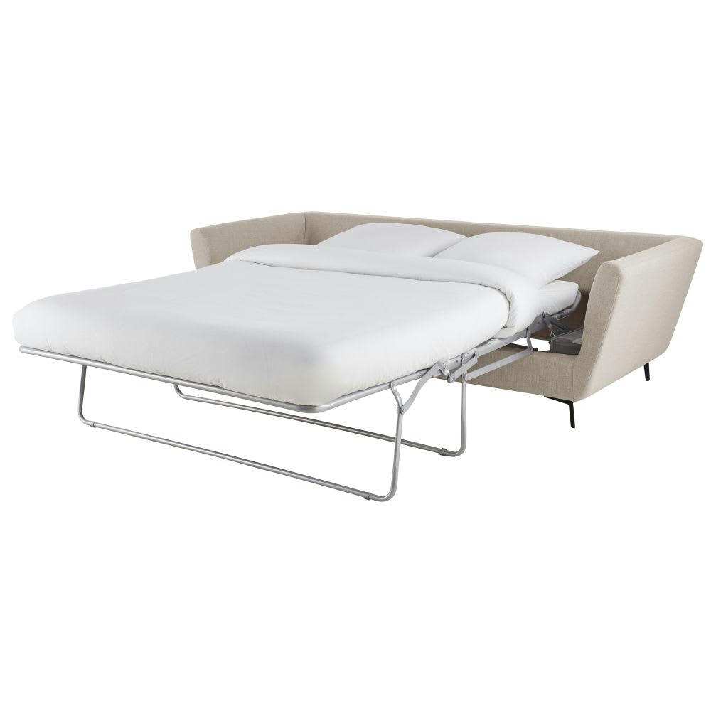 Prague - Canapé convertible 2/3 places beige