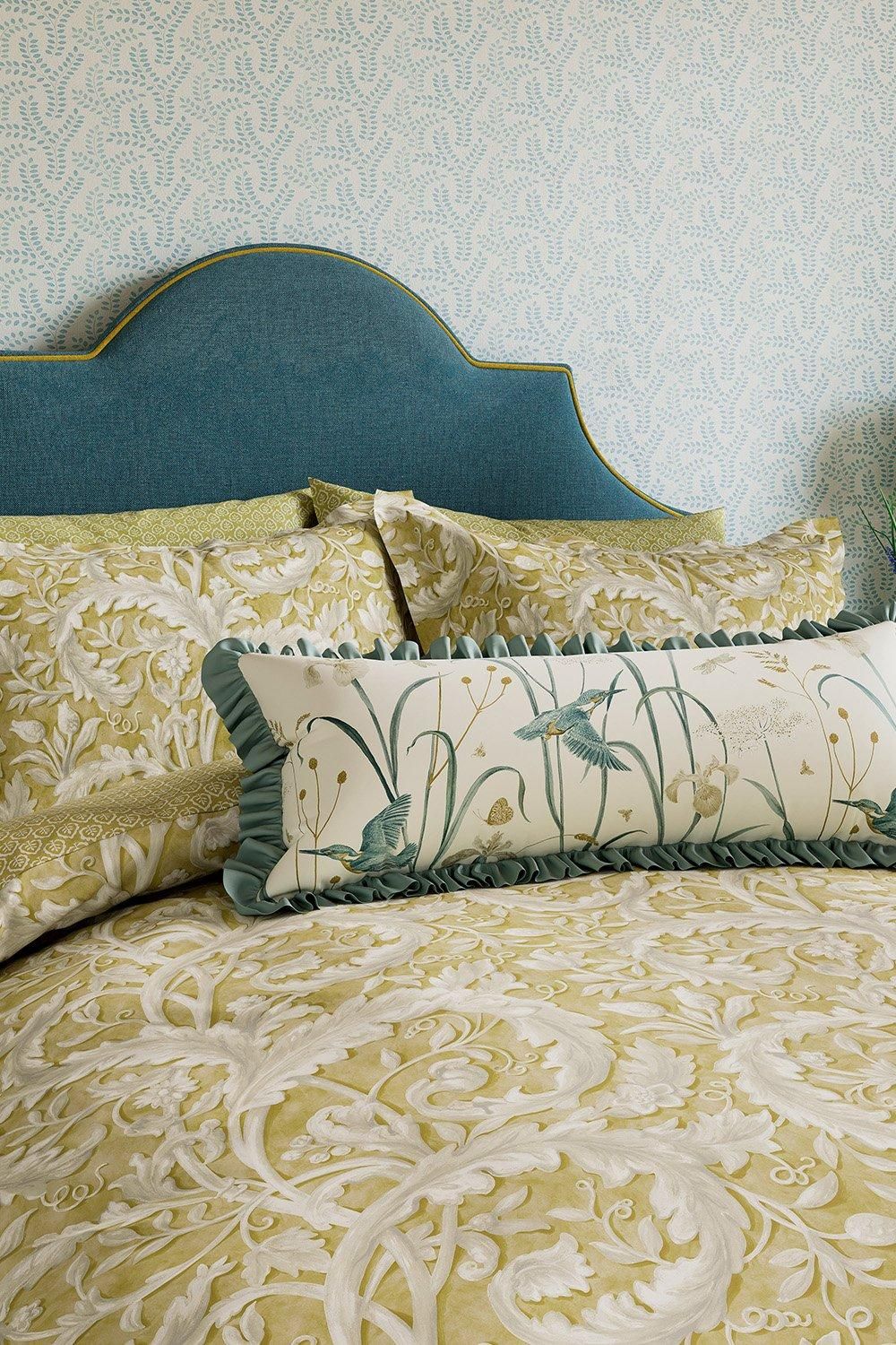 Sanderson Tila Lime' Cotton Percale Duvet Cover Set