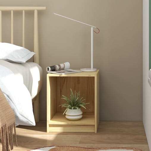 NNEVL Bedside Cabinets 2 pcs 35.5x33.5x41.5 cm Solid Pinewood