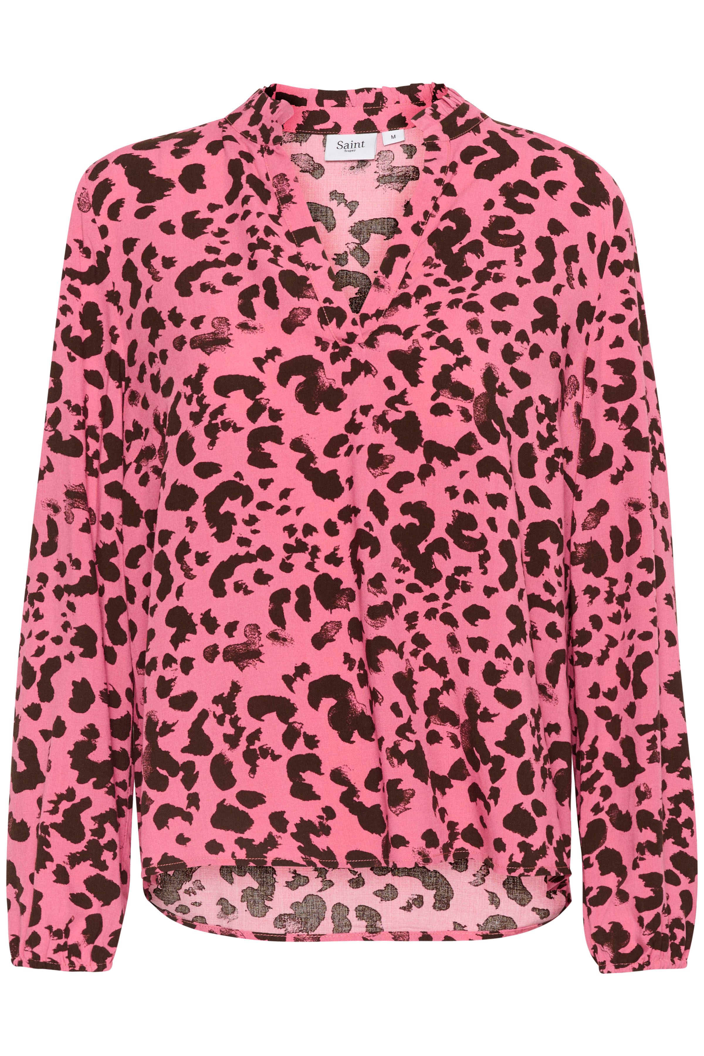 Saint Tropez EdaSZ V-Neck Long Sleeve Blouse