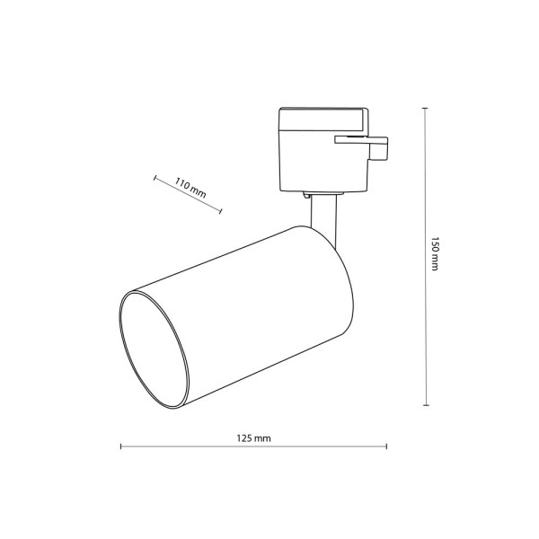 Lampa reflektor spot szynowy 1F TRACER 6896 TK Lighting