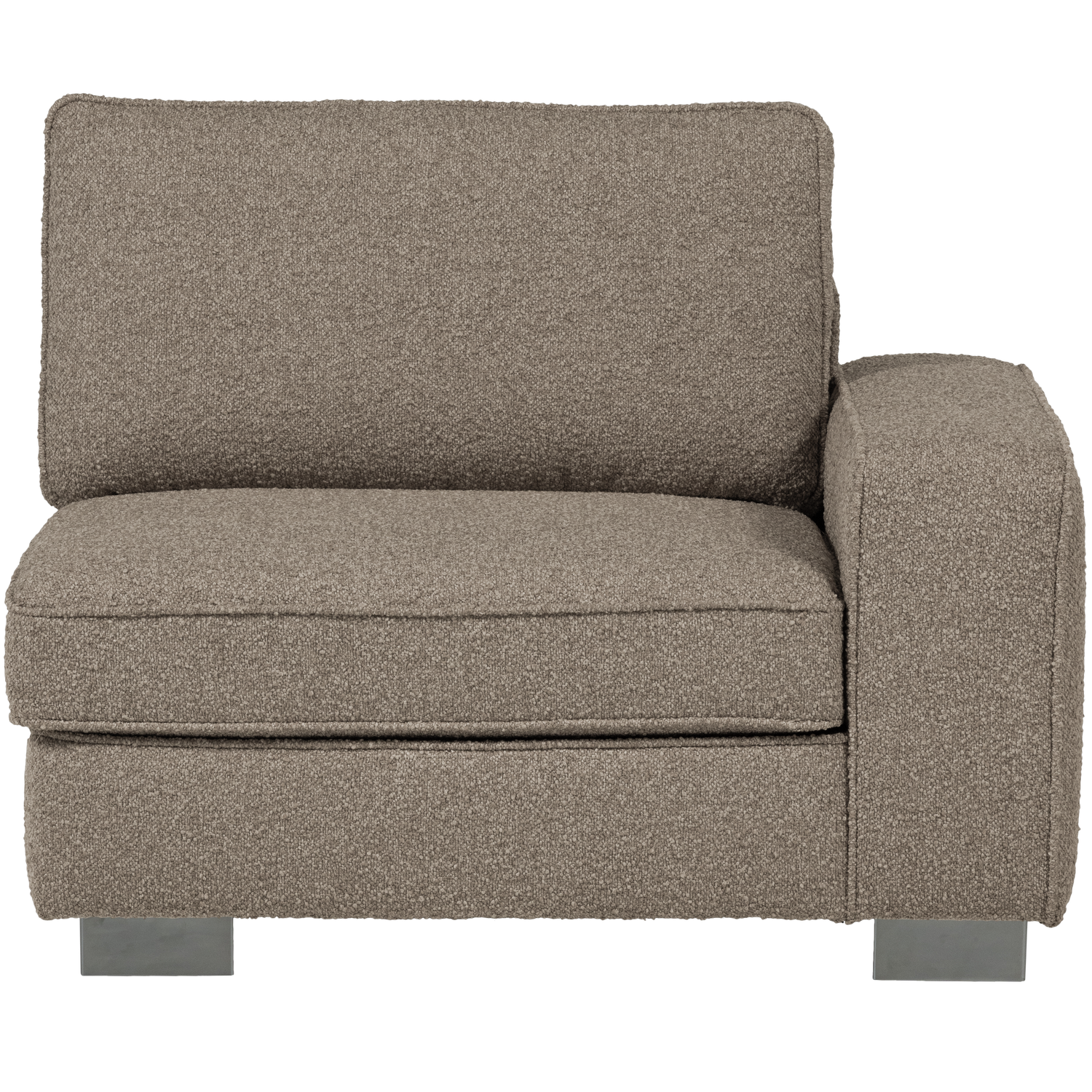 vtwonen element 1-zits met arm rechts Lazy - Bouclé - Naturel