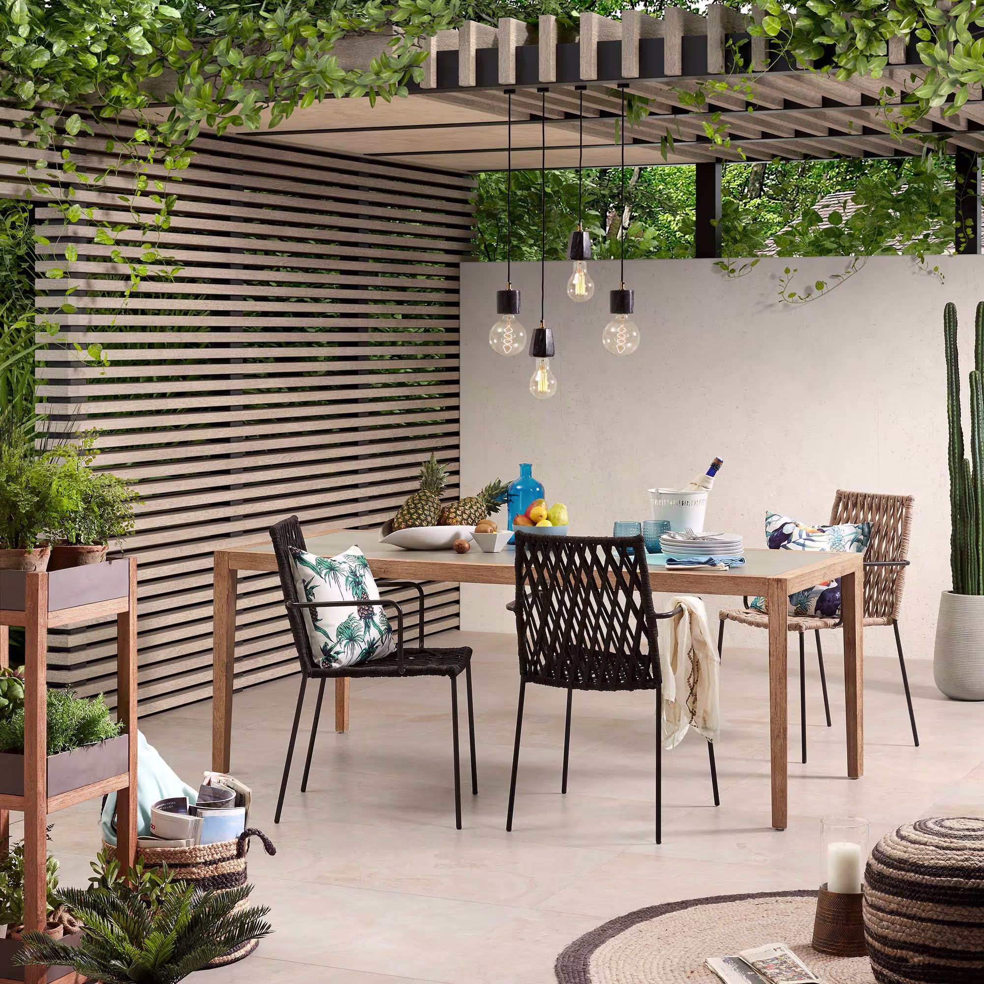 Lámpara de techo Campus de mármol negro