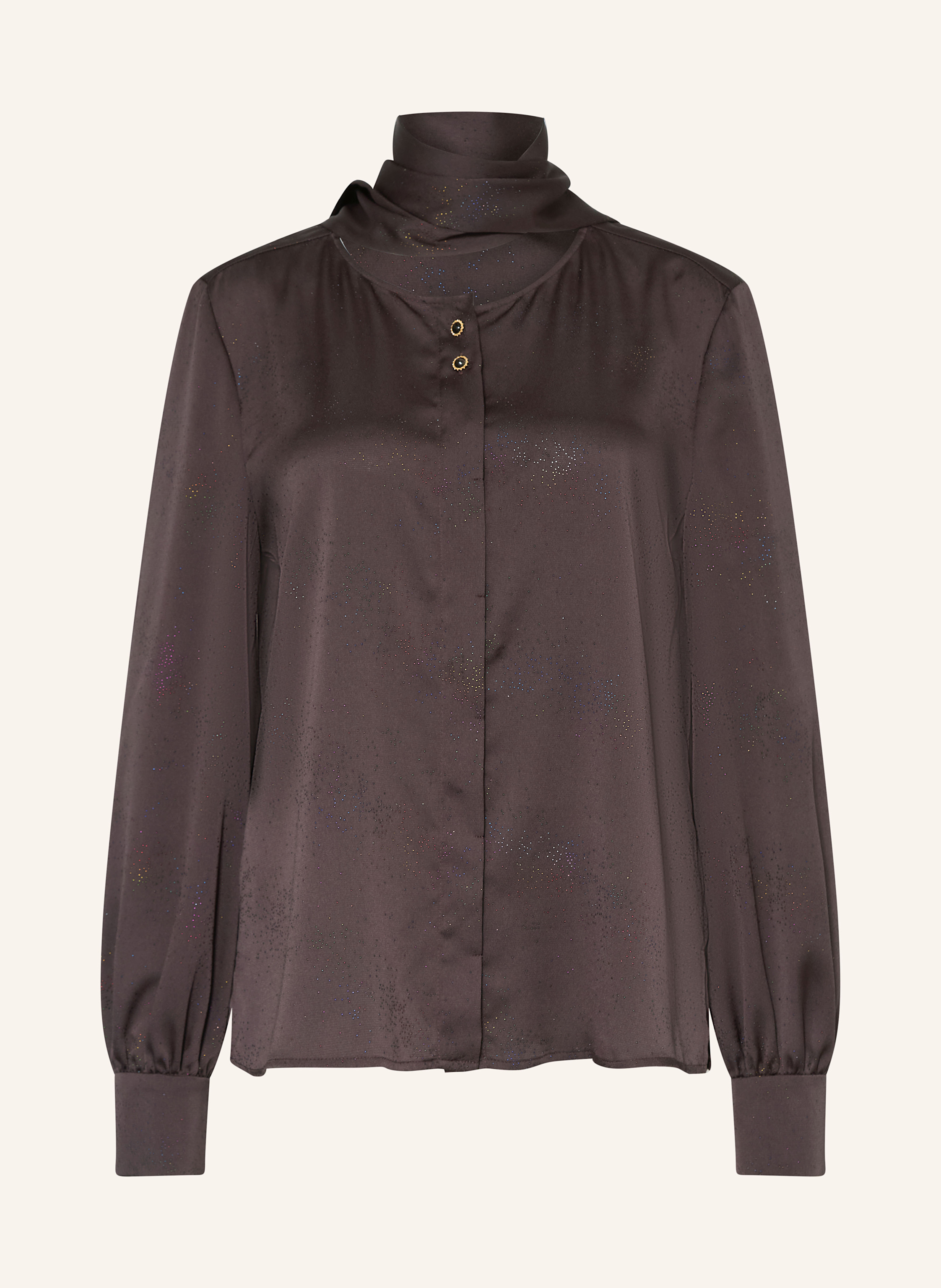 RIANI Satinbluse mit abnehmbarer Schluppe