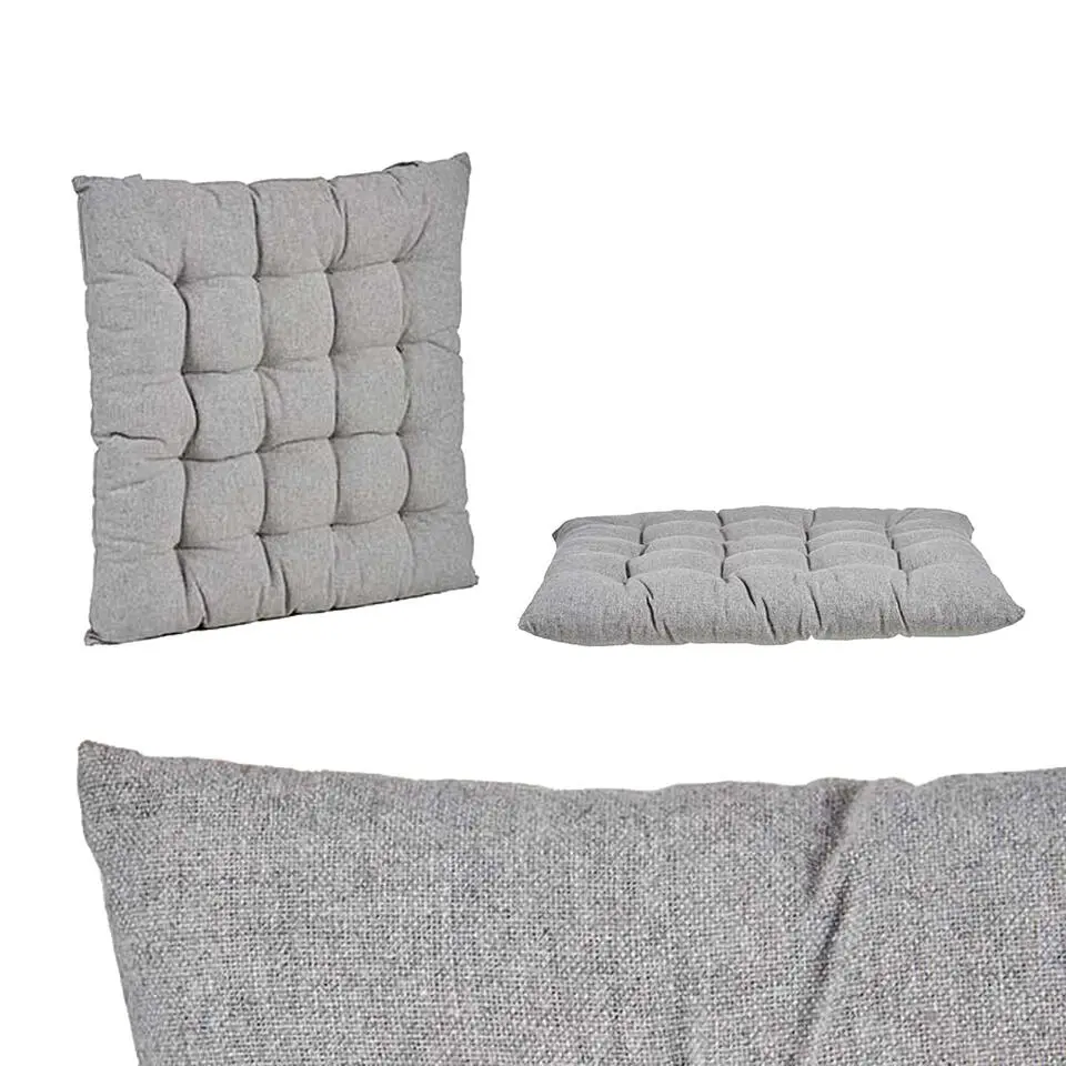 Giftdecor Stoelkussen Decorama - lichtgrijs - 40 x 5 cm