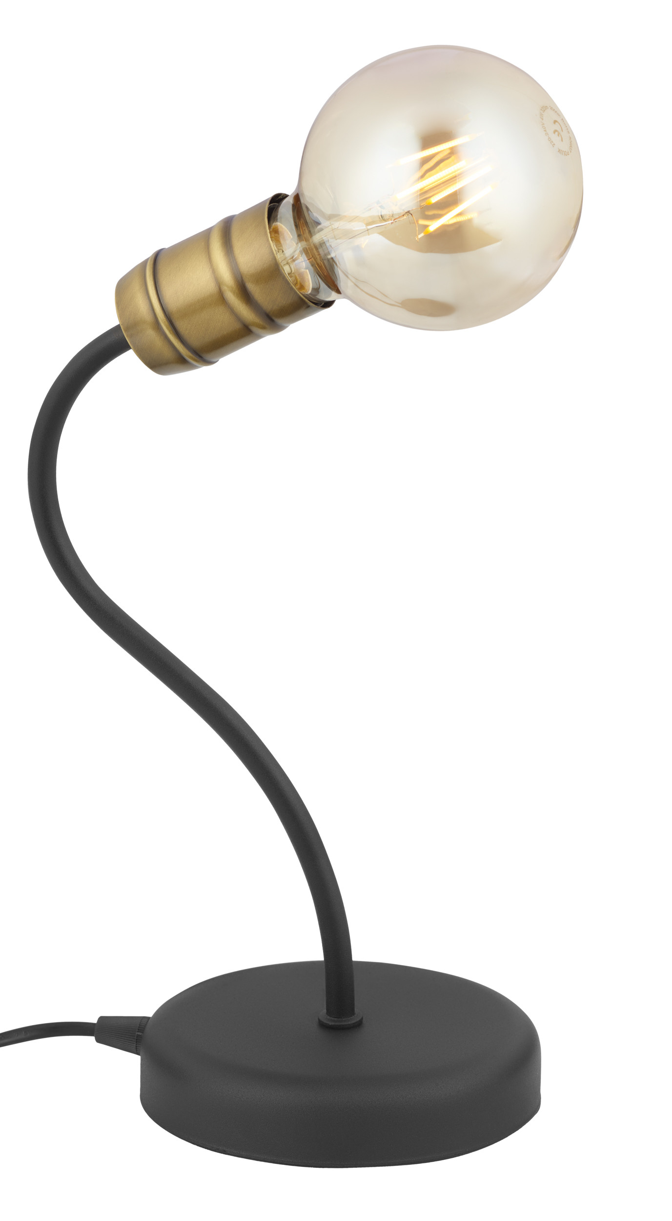 Lampa stołowa LUCE PAT. czarno-złoty 1xE27x20W wym:32x14x18cm IP20 Jupiter