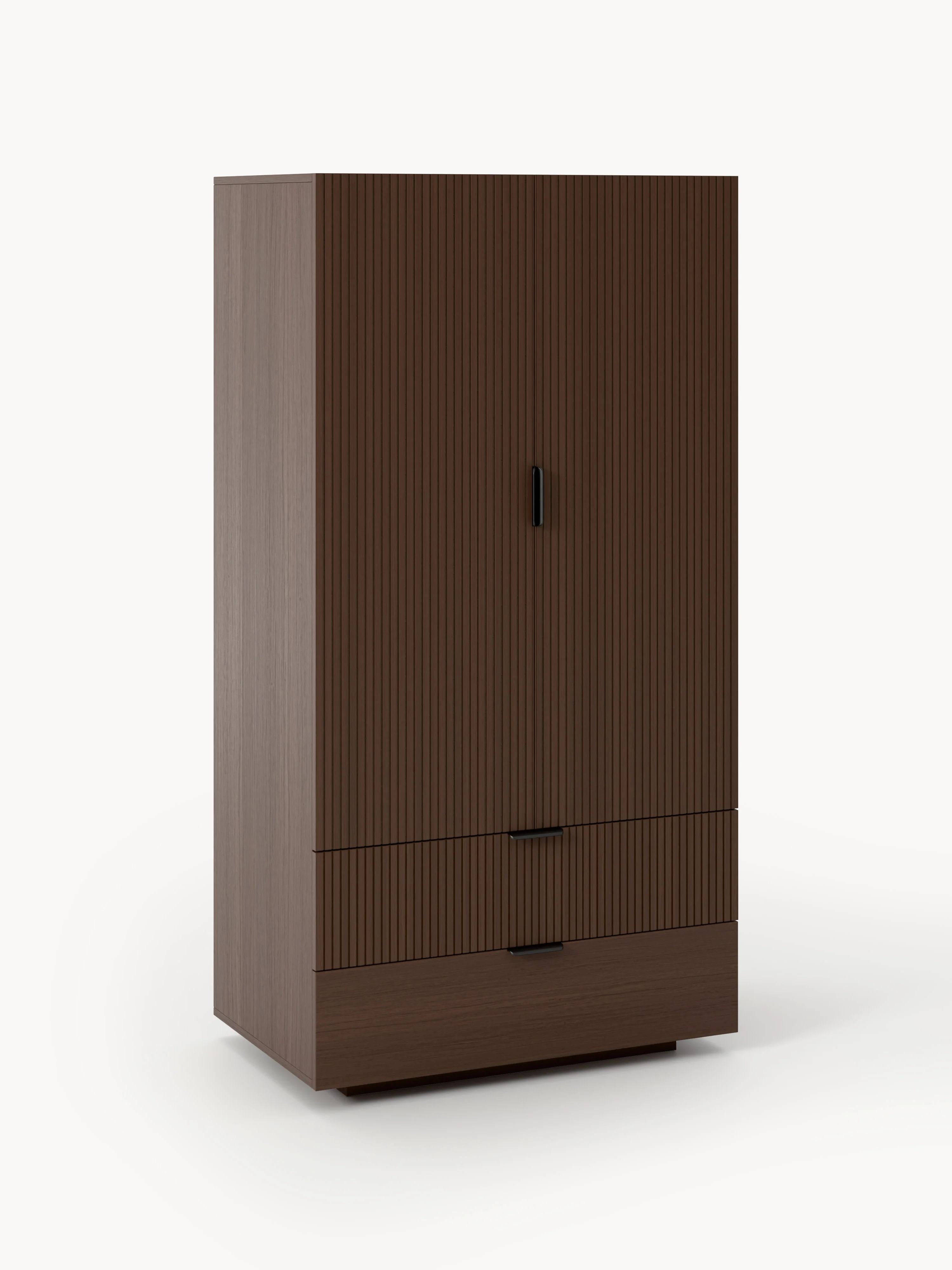 Kompakt-Kleiderschrank Sato aus Holz