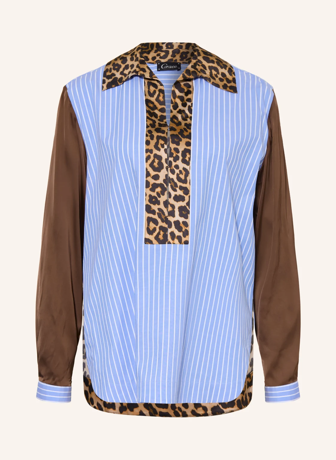 Grace Blusenshirt im Materialmix