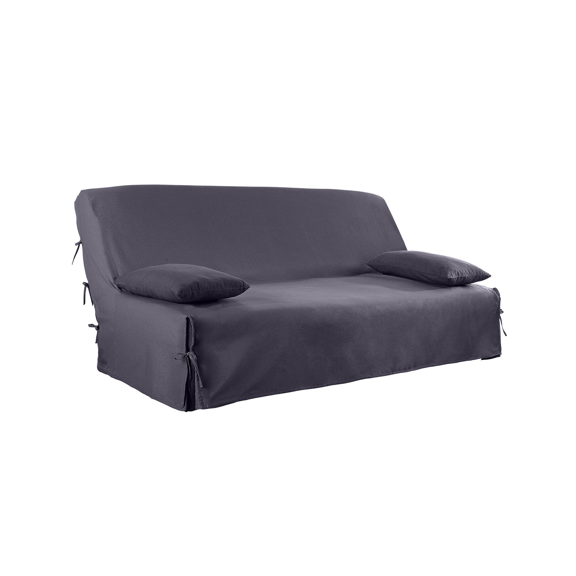 Housse clic-clac standard coton bachette uni