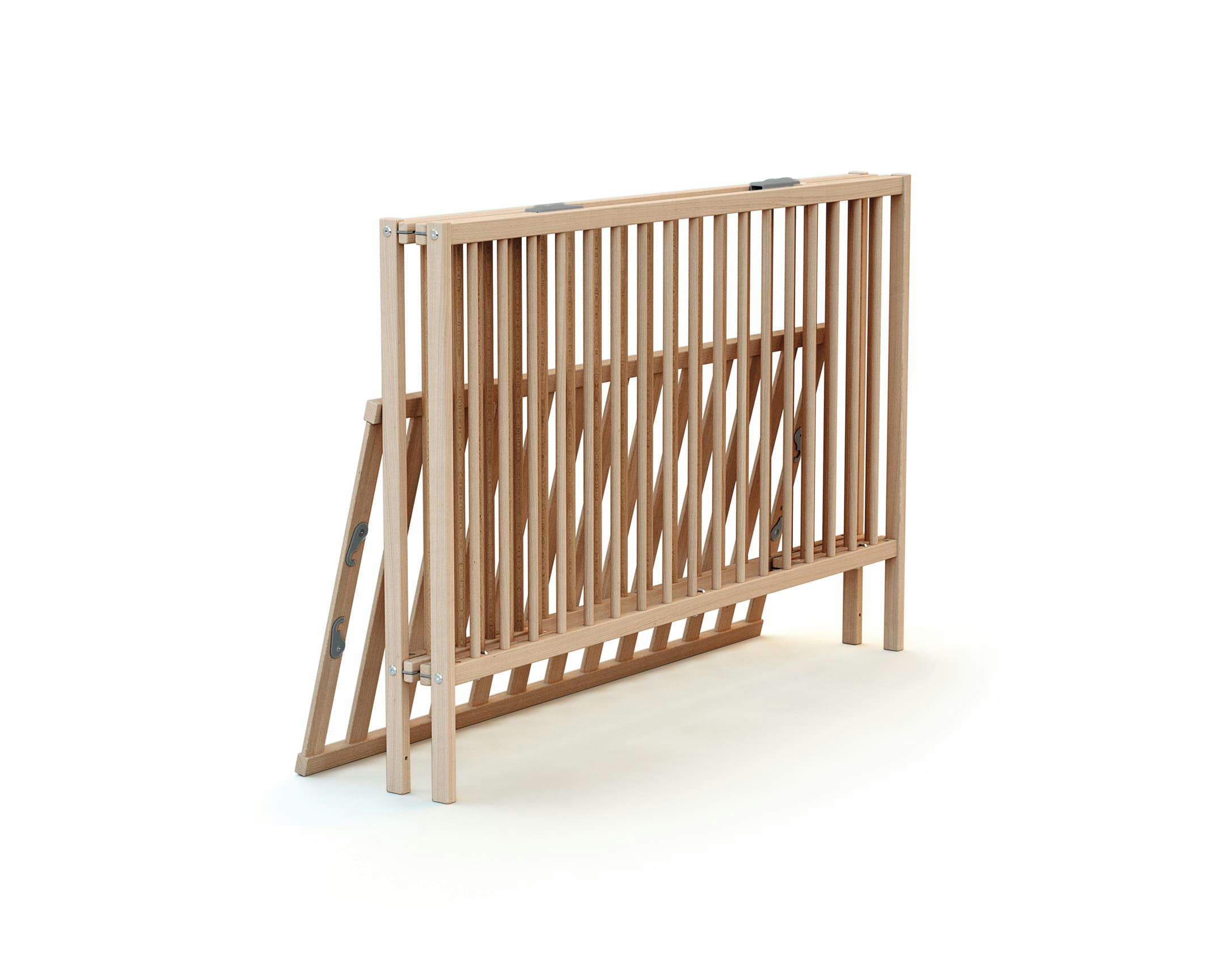 - Lit bébé pliant 60x120 hêtre brut