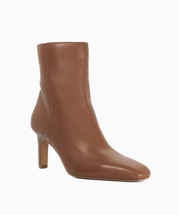 Ovation Toffee - High Heel Chisel Toe Ankle Boots