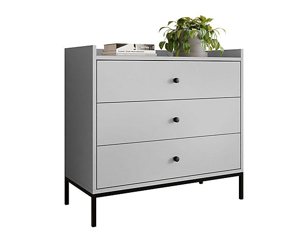Filipo - commode - gris - 80 cm - Best Mobilier