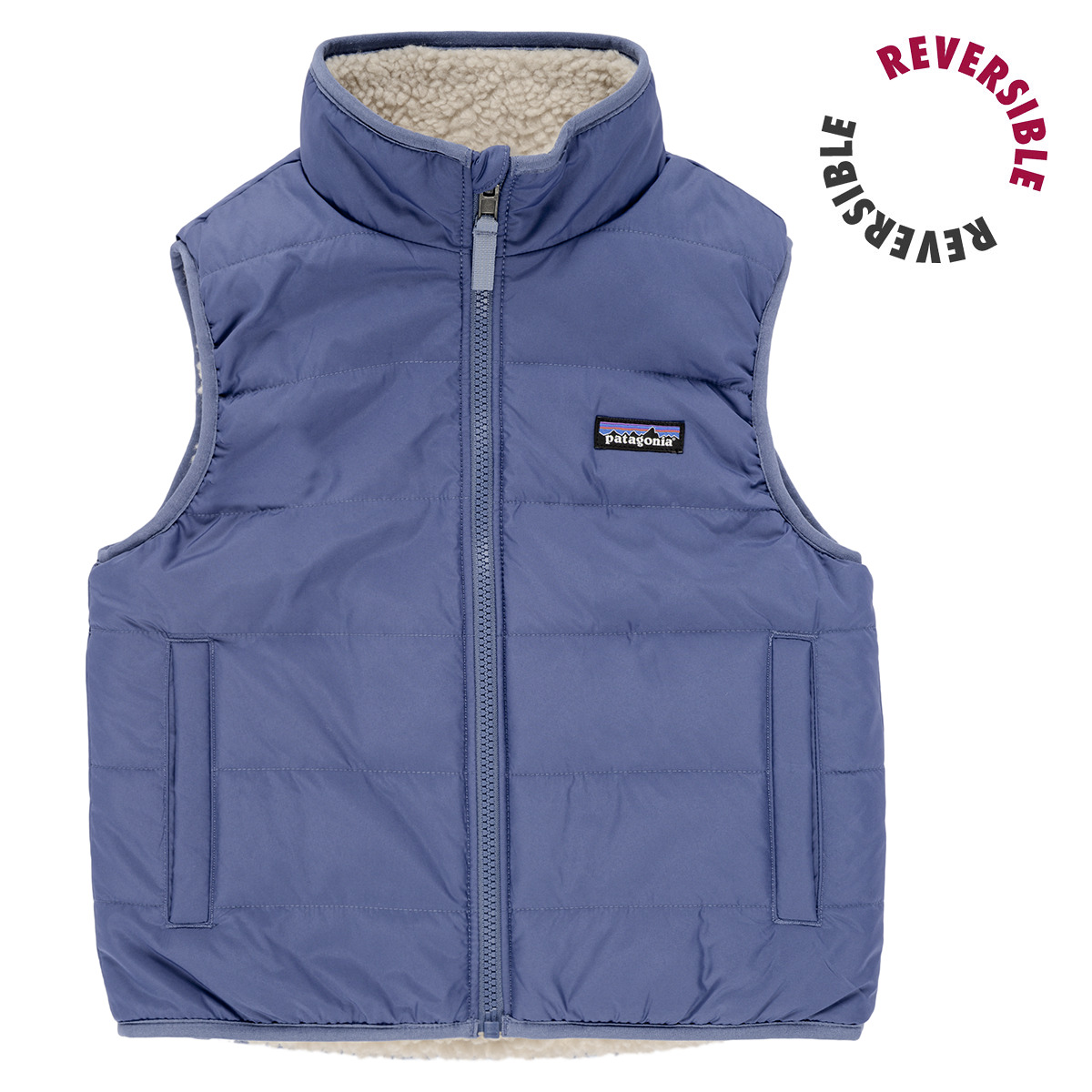 Patagonia - K'S REVERSIBLE READY FREDDY VEST - Beige / Blue