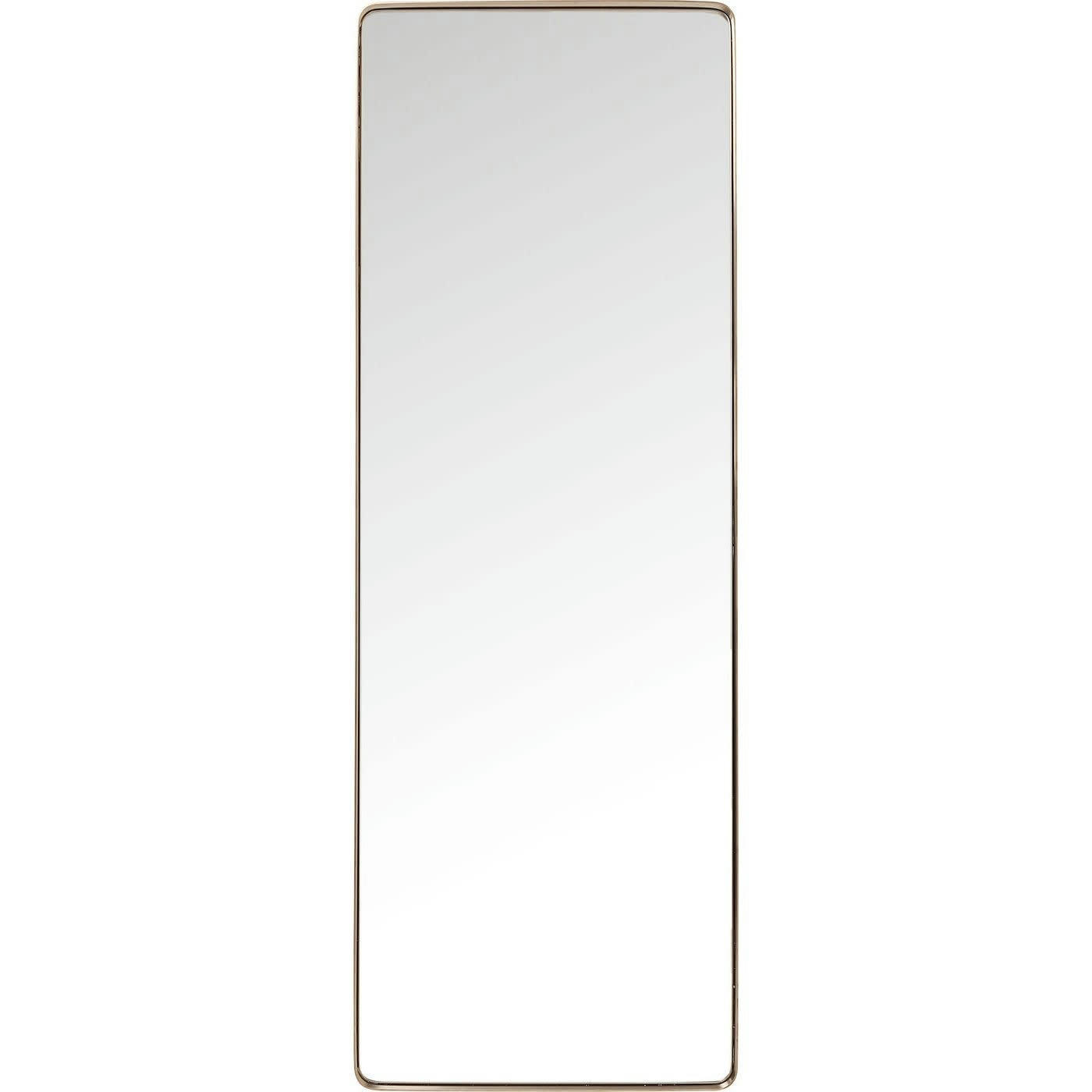 CURVE - Miroir bords arrondis en métal cuivré 200x70