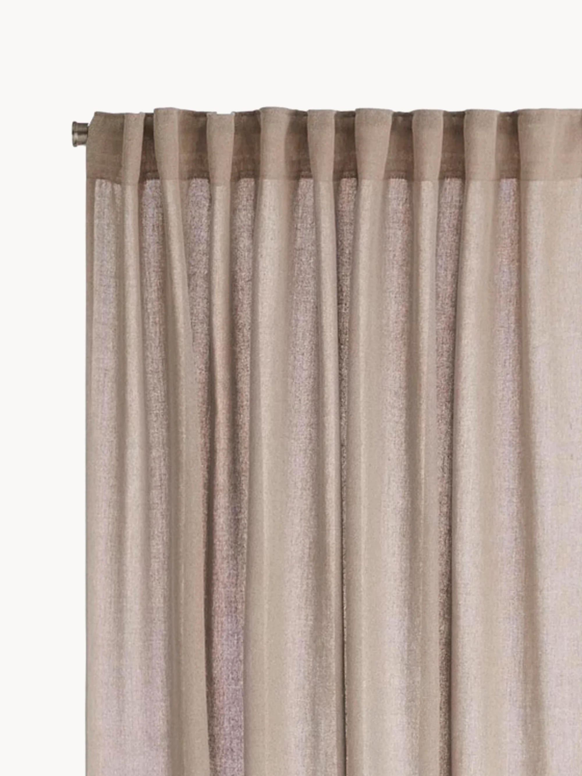 Blickdichte Multiband-Vorhänge Isabelle, B 140 cm, 2er-Set