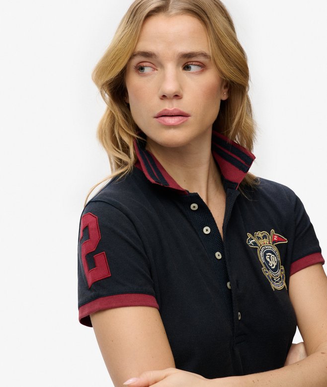 Heritage Slim Fit Crest Polo Top