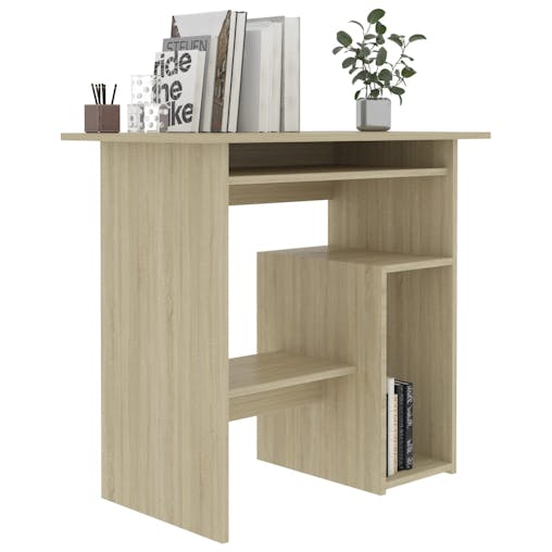 NNEVL Desk Sonoma Oak 80x45x74 cm Chipboard