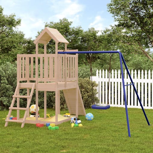 NNEVL Outdoor Playset Solid Wood Pine