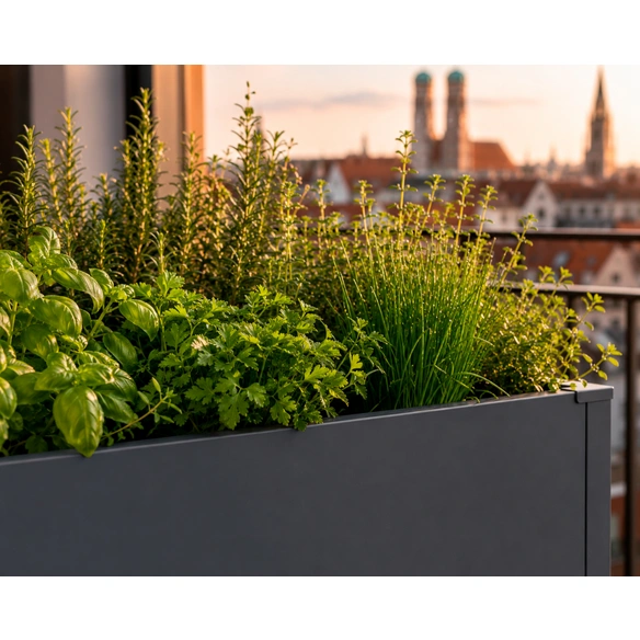 Hochbeet, »UrbanGrow«, LxBxH: 159x51x86 cm, anthrazit-grau