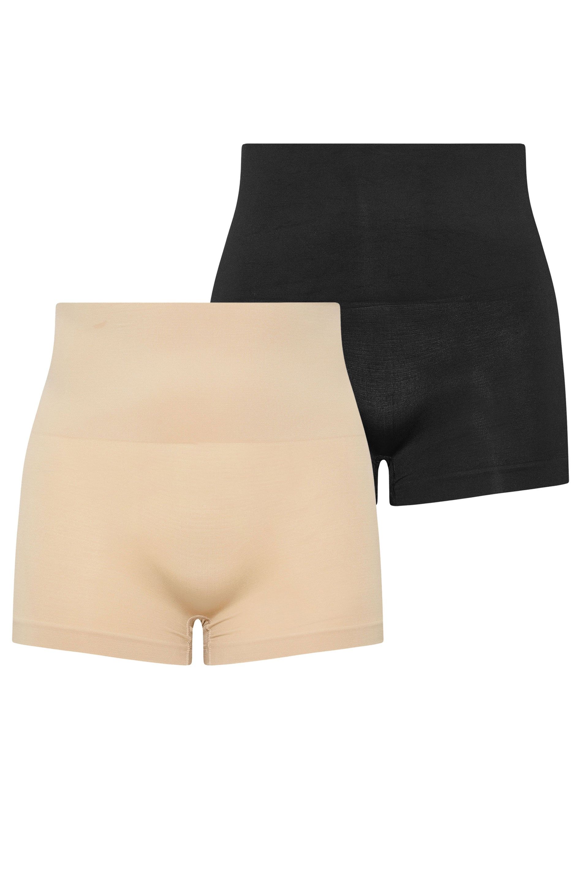 Yours 2 Pack Seamless Control High Waisted Shorts