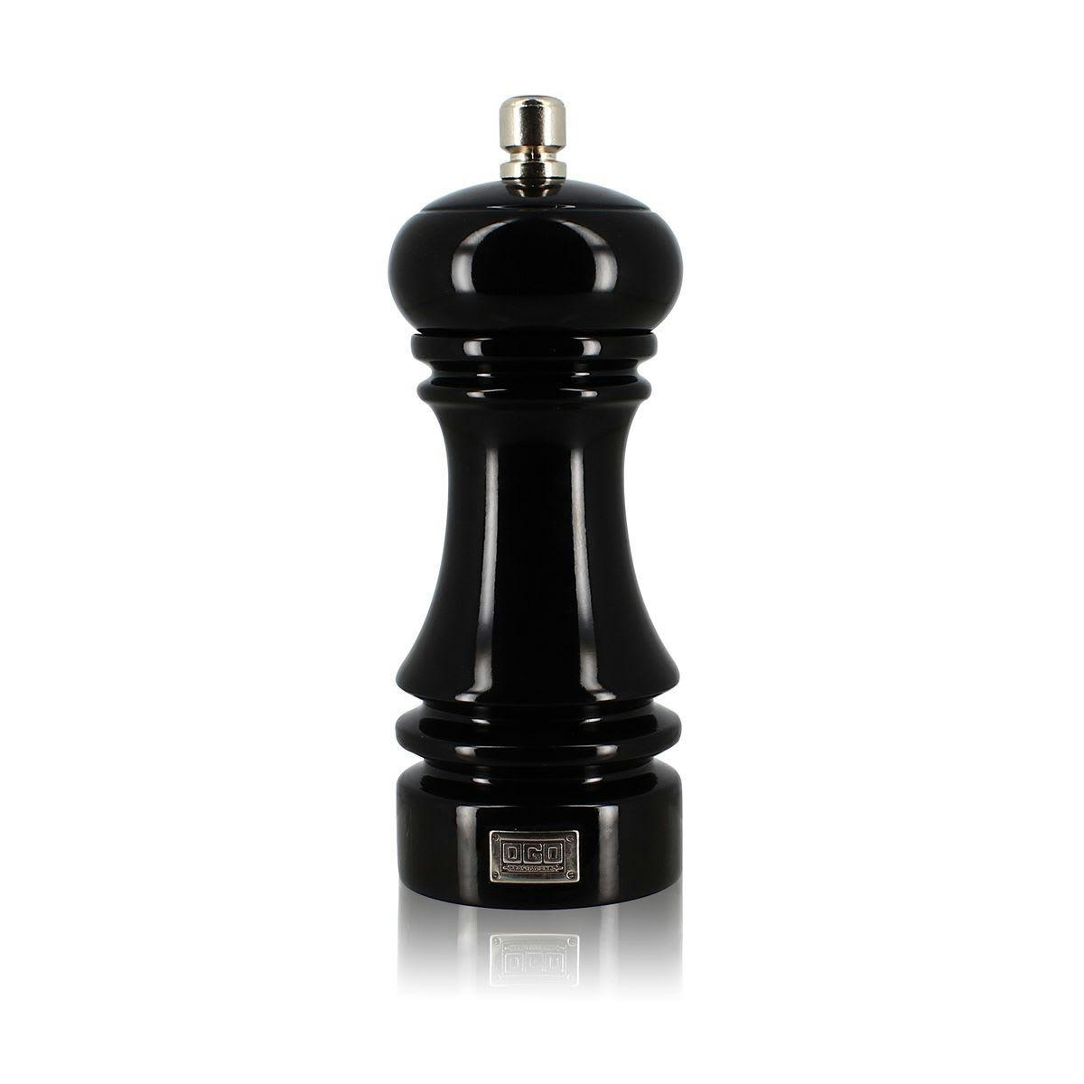 AZEL - Moulin à poivre en bois noir 15cm