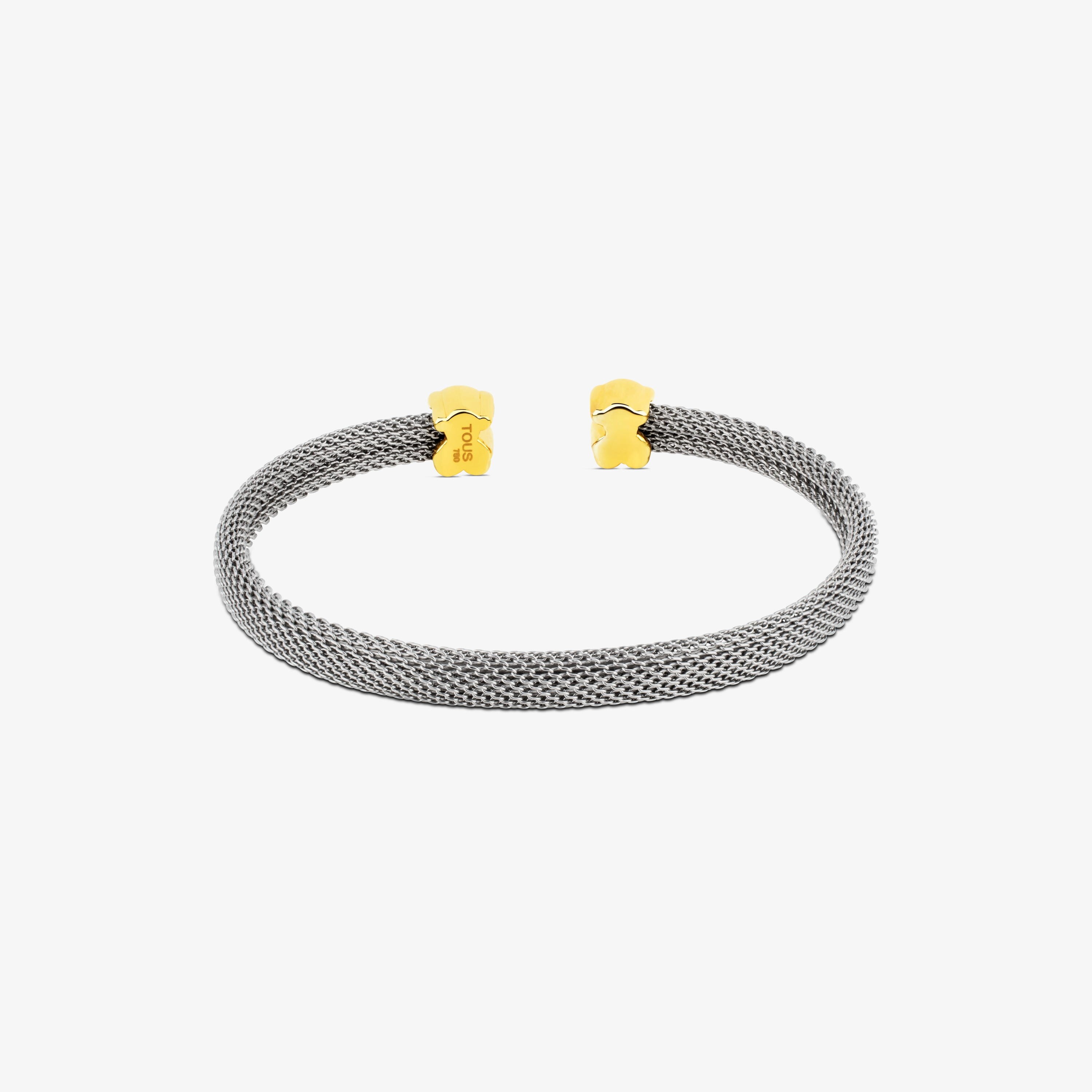 Pulsera de oro y acero osos Sweet Dolls