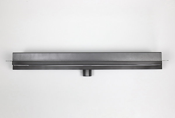 Caniveau de douche mural 15x5x90cm(PxHxL), Drain de douche avec cache d'évacuation - Bronze - WD-GT02