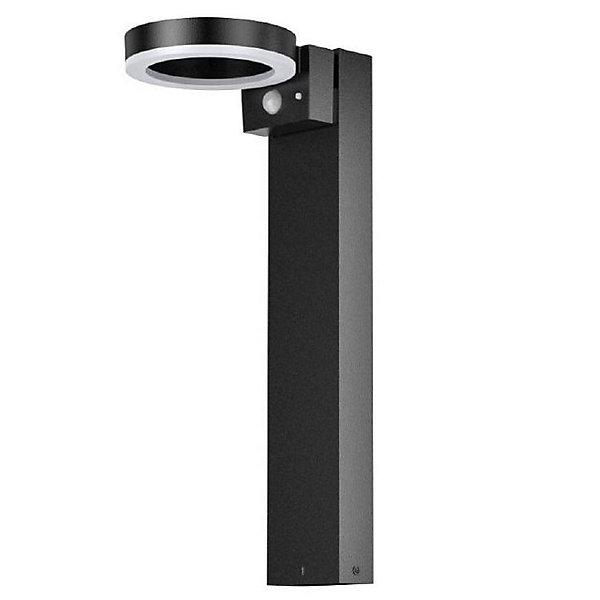 Borne solaire inox très éclairante avec détecteur de présence (option Applique)- Hauteur 50cm- 3 utilisations- 40 LED- 1000 Lumens