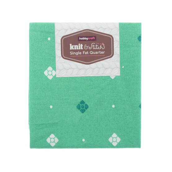 Green Little Petal Single Cotton Fat Quarter