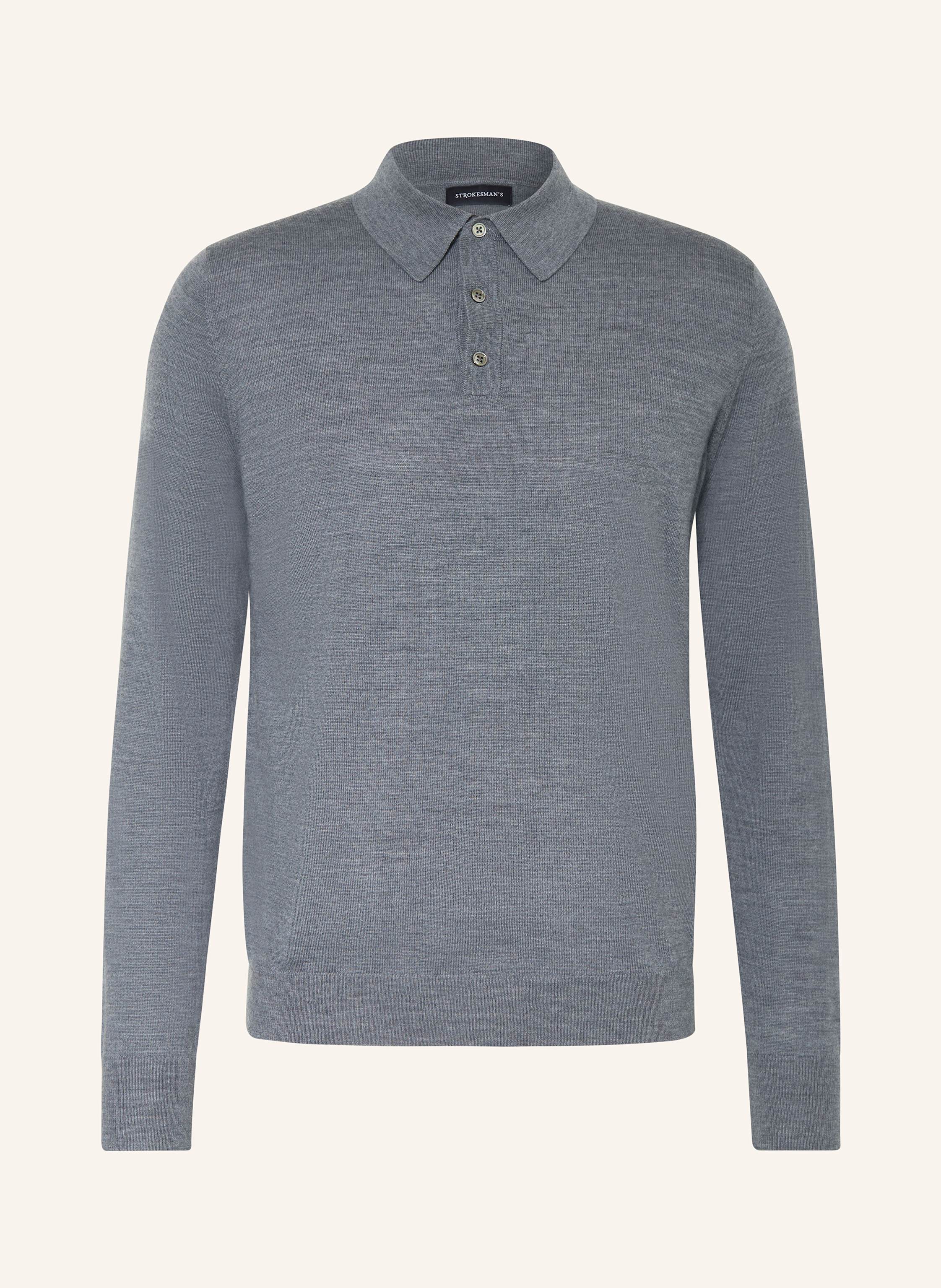 STROKESMAN'S Strick-Poloshirt